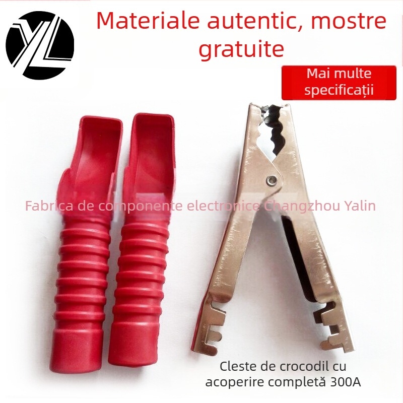 Yalin Electronics clemă crocodilă de înaltă performanță pentru baterii, 200–300A, contact galvanizat, pentru dispozitive digitale 3C