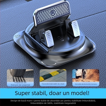 Suport auto pentru telefon cu rotire de 360° pentru navigație, montaj adeziv, universal pe panoul de instrumente, model A7