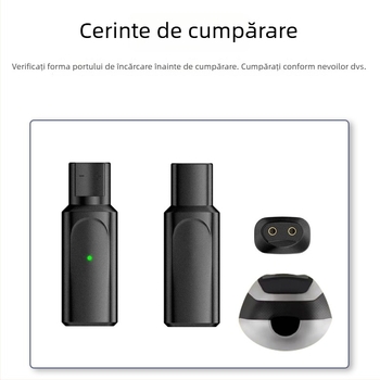 Convertor Type-C pentru cablu de încărcare Braun aparat de ras, compatibil cu seriile XT/HC/BG