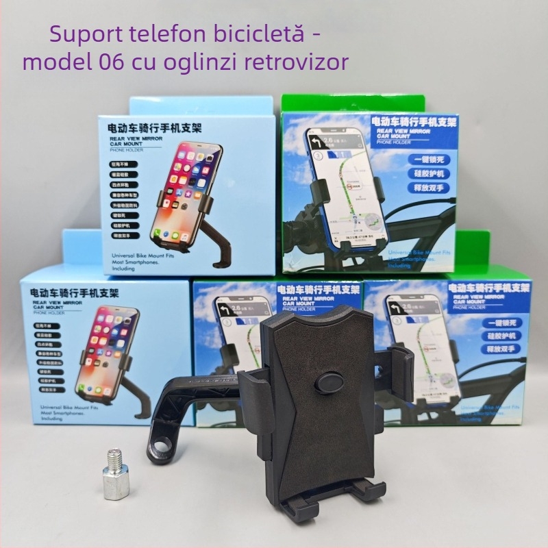 Rain Master suport universal pentru telefon pentru vehicule, din plastic, compatibil cu motociclete, biciclete și scutere electrice, certificat 3C 2023300907000040