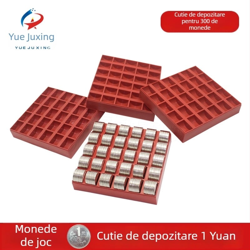Cutie de monede 1 yuan, model 300#, plastic, capacitate 300 monede, greutate 0,1 kg