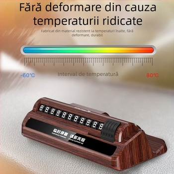 Suport auto pentru telefon 3-în-1 cu ciocan de siguranță și semn temporar de parcare; material plastic; model: Three-in-One Parking Sign; imprimare logo disponibil