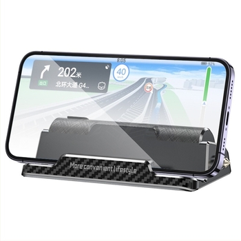 Suport auto pentru telefon 3-în-1 cu ciocan de siguranță și semn temporar de parcare; material plastic; model: Three-in-One Parking Sign; imprimare logo disponibil