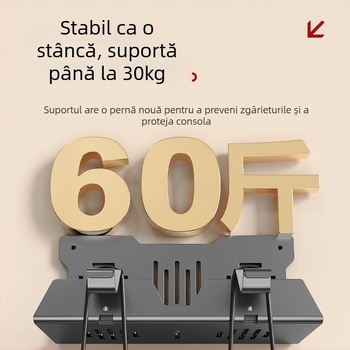 PS5 suport de perete pentru consolă — structură din oțel, model Tp5-1545, pentru utilizare de către o singură persoană, suspensie de răcire multifuncțională