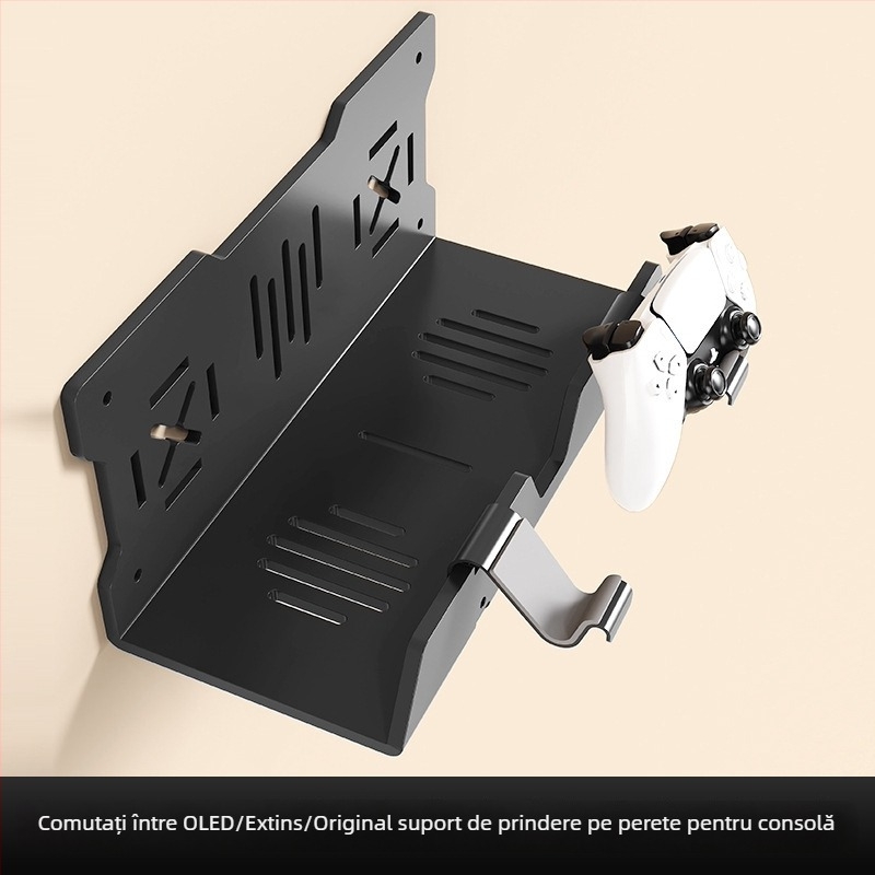 PS5 suport de perete pentru consolă — structură din oțel, model Tp5-1545, pentru utilizare de către o singură persoană, suspensie de răcire multifuncțională
