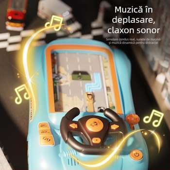 Jucărie pentru copii cu volan – simulare de condus, joc de masă interactiv, plastic; pentru 4–6 ani; origine Chenghai