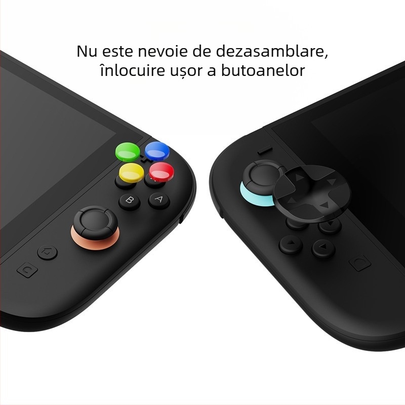 Capace D-Pad din silicon NS2 Switch, generația a 2-a, pentru taste cu cruce și săgeți circulare