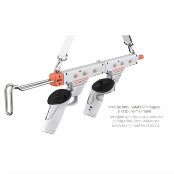 Gunstock VR pentru Meta Quest 3S/Quest 3 Controller – Material ABS, 623g, Mâner Gunstock