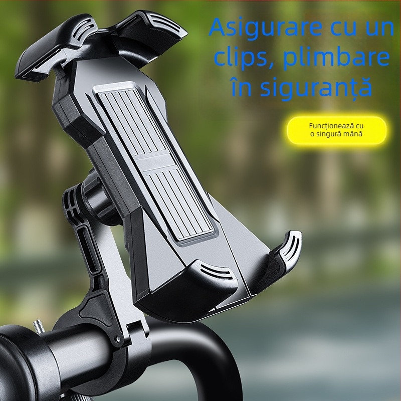 Suport pentru telefon pentru biciclete și motociclete — antișoc, suport fix pentru navigație, personalizabil, corp din plastic