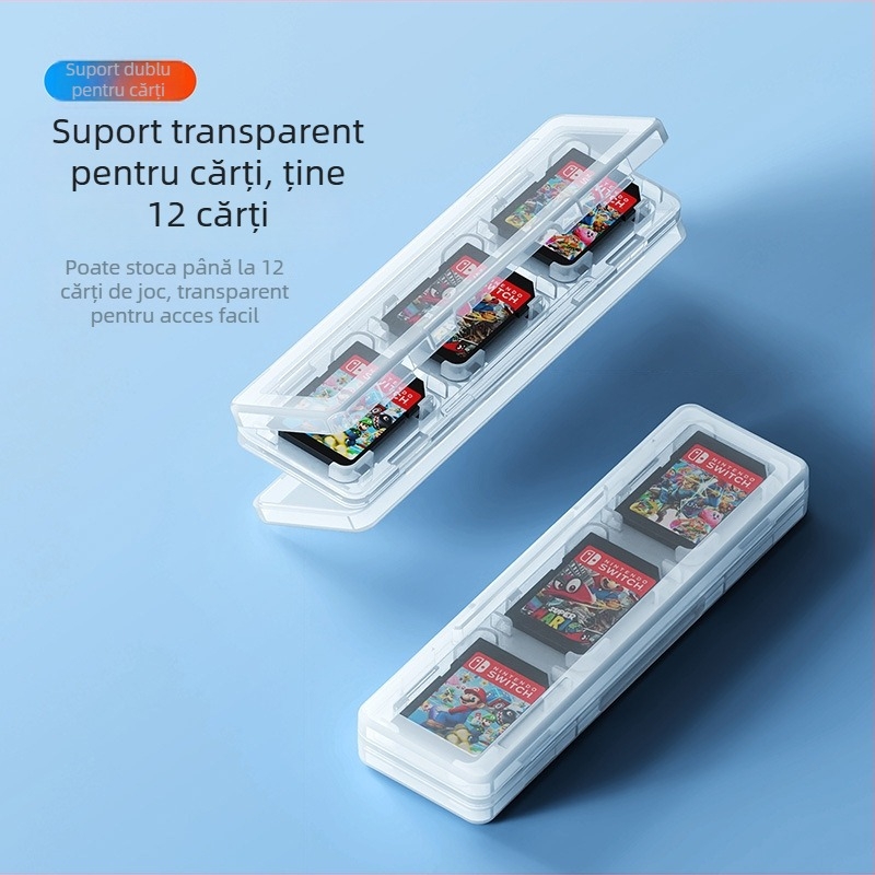 Switch2 Set de accesorii jocuri – Scrimă, Rachetă de tenis și Cutie pentru carduri cu volan de curse (Model Switch2; Material ABS+PC; Compatibil Switch2; 1–4 jucători; 12+ ani)