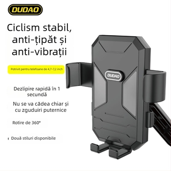 DUDAO Unique F7C Suport pentru telefon — Montură din plastic pentru biciclete electrice, motociclete și scutere (Model F7C)