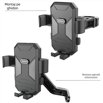 DUDAO Unique F7C Suport pentru telefon — Montură din plastic pentru biciclete electrice, motociclete și scutere (Model F7C)