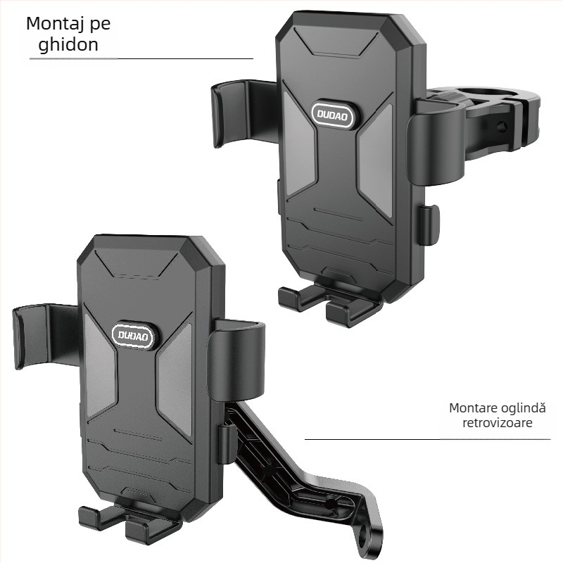 DUDAO Unique F7C Suport pentru telefon — Montură din plastic pentru biciclete electrice, motociclete și scutere (Model F7C)