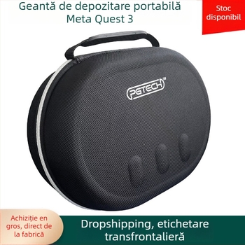 Geantă de depozitare Meta Quest3 pentru ochelari VR și controllere – EVA protecție portabilă, compatibilă cu Meta Quest3, greutate 0,56 kg