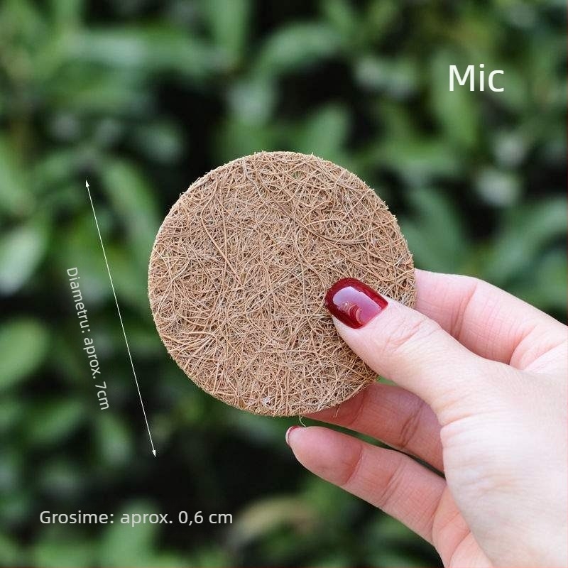 Padă de fund pentru ghivece din fibre de cocos, circulară, etanș la scurgeri, plasa respirabilă pentru suculente (Material: Alte; Import: Nu; Tip: Duș; Scenarii aplicabile: Alte)