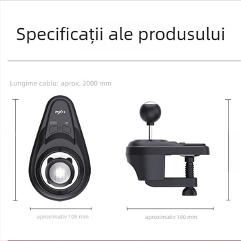 PXN-A7 pârghie schimbător 6+1 viteze pentru volan de joc Lashda, interfață USB, compatibil cu Lashda V9/V10 PC, include cablu și manual