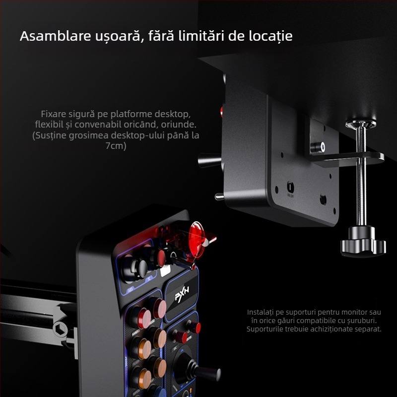 PXN-CB1 Box Central de Control pentru simulatoare de curse cu iluminare RGB, USB pentru PC