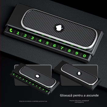 Card temporar de parcare pentru mașină, ornament pentru consola centrală, plastic, model Leyi, fără logo, fără personalizare