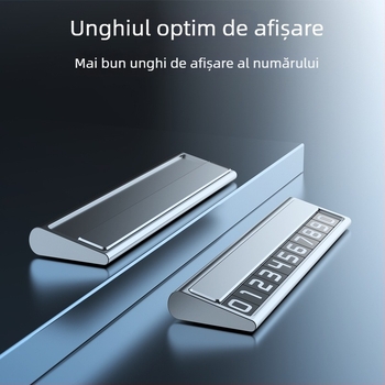 Placă metalică temporară de parcare pentru mașină, Naboo Road, model BQ, tip ascuns, decor interior auto