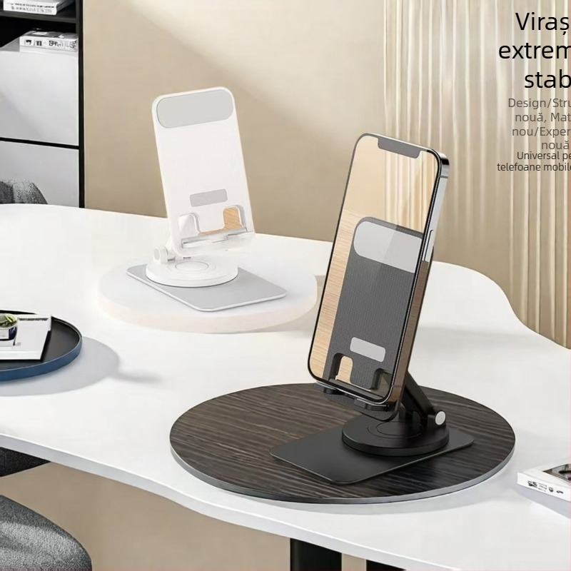 Suport de birou pentru telefon și tabletă – universal, material plastic și aliaj de aluminiu, compatibil universal, personalizare disponibilă