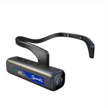 Kameră de acțiune montată pe cască, cu rezoluție 4K, stabilizare electronică a imaginii, obiectiv 2.0, ecran LCD de 1,5 inch, stocare pe card CF