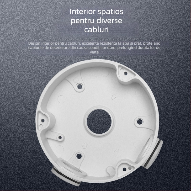 130E Aliaj de aluminiu, suport montat pe plafon pentru canal de cablu ascuns, monitorizarea camerelor