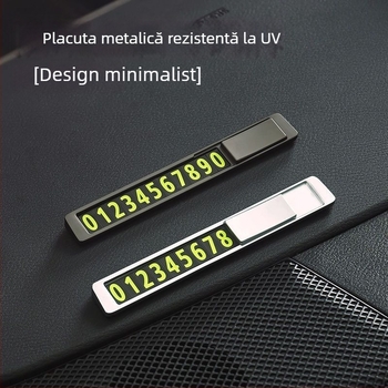 Tablă magnetică metalică pentru parcare temporară, design ascuns, model Y-3