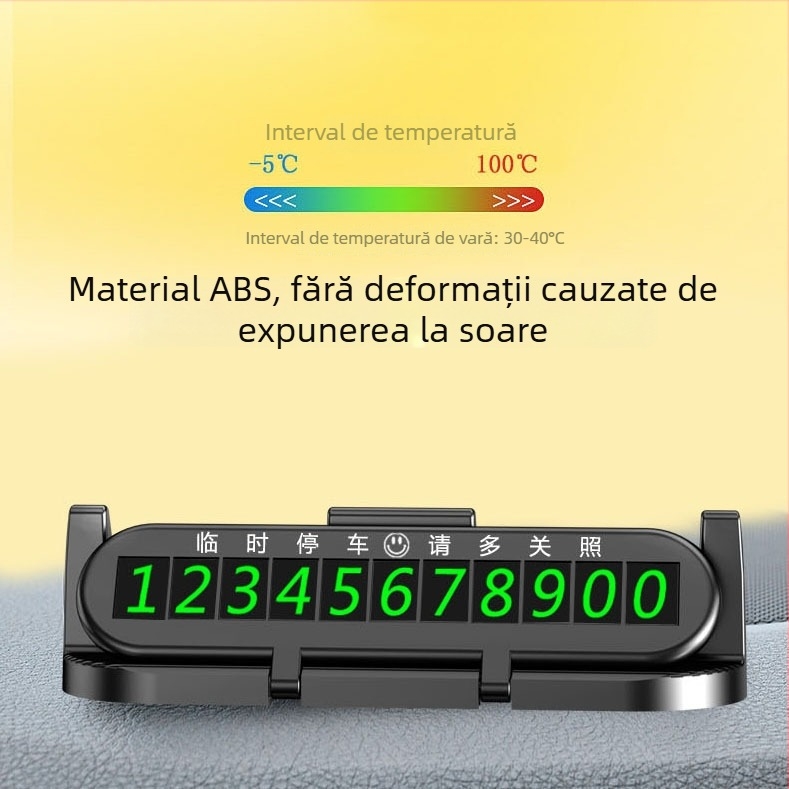 Suport auto ascuns pentru telefon cu placă de parcare temporară și aromaterapie • Model 00210 • Material: Plastic • Imprimare logo: Posibilă