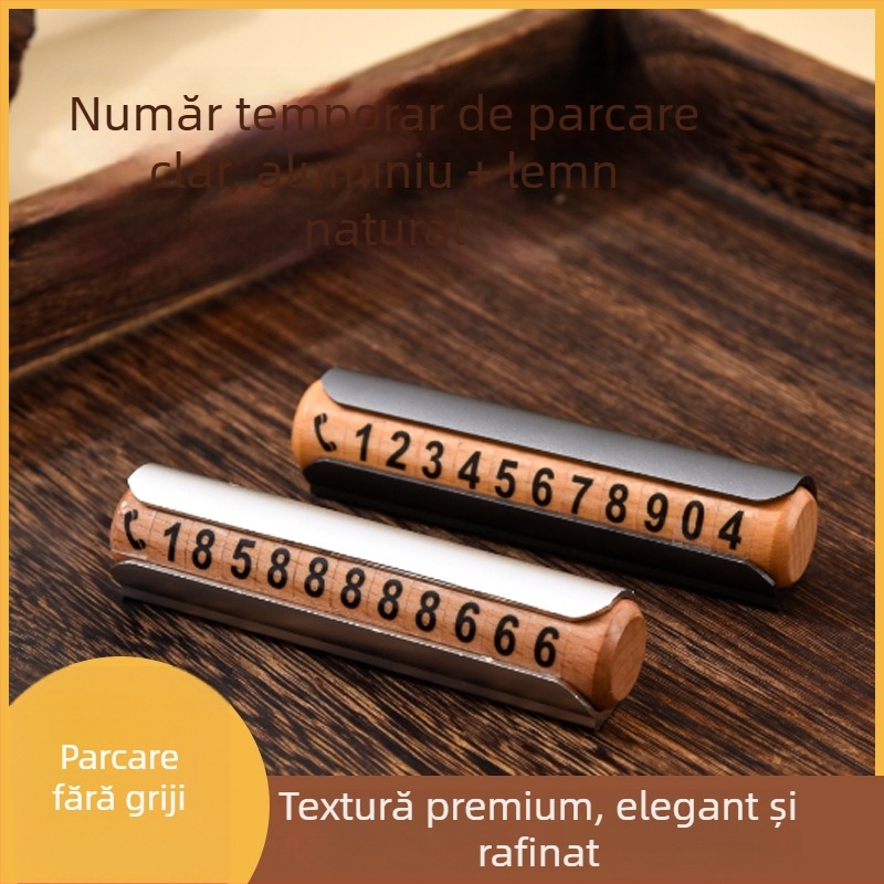 Placă temporară din lemn pentru parcare, ascunsă, model 99885, brand Xin Yixin, personalizabilă cu logo