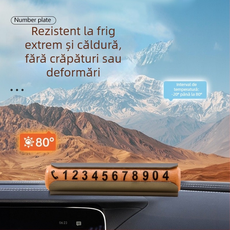 Placă temporară din lemn pentru parcare, ascunsă, model 99885, brand Xin Yixin, personalizabilă cu logo