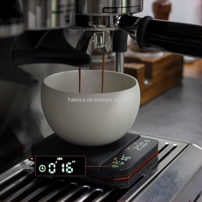 Mini cântar de cafea cu temporizator inteligent automat, cântar digital electric pentru cafea, capacitate 2 kg, alimentare USB, model Guanglida-CN668, brand TONGLEI