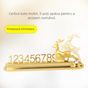Placă temporară de parcare pentru autoturism, metal, model YH-L2061, Logo imprimat, Etichetă privată licențiată, Personalizare disponibilă