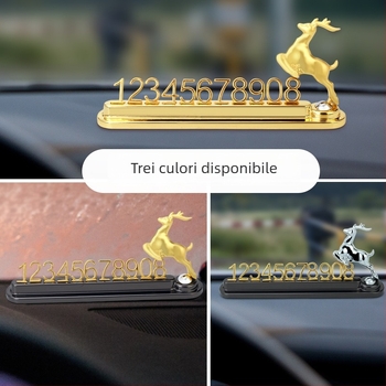 Placă temporară de parcare pentru autoturism, metal, model YH-L2061, Logo imprimat, Etichetă privată licențiată, Personalizare disponibilă