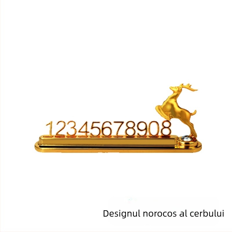 Placă temporară de parcare pentru autoturism, metal, model YH-L2061, Logo imprimat, Etichetă privată licențiată, Personalizare disponibilă