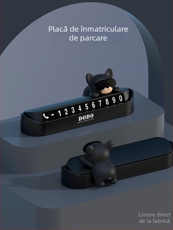 Wattsup Semn electronic pentru parcare temporară a mașinii, cu număr de telefon, corp din plastic