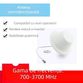 Antena de tavan interior omnidirecțională, 698–3700 MHz, cu cap de ciupercă, pentru instalații de comunicații
