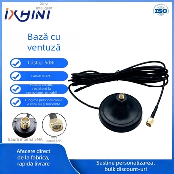 Antena Core Billion cu bază de ventuză pentru 4G, Wi‑Fi și GSM, cu cablu de prelungire (pentru router și placă de rețea)