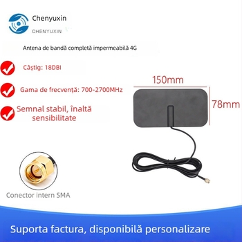 Antena patch 4G pentru exterior, impermeabilă, omni-direcțională, cu conector SMA, SWR ≤ 1.5 – Chenyuxin CYX-TP