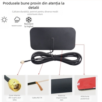 Antena patch 4G pentru exterior, impermeabilă, omni-direcțională, cu conector SMA, SWR ≤ 1.5 – Chenyuxin CYX-TP