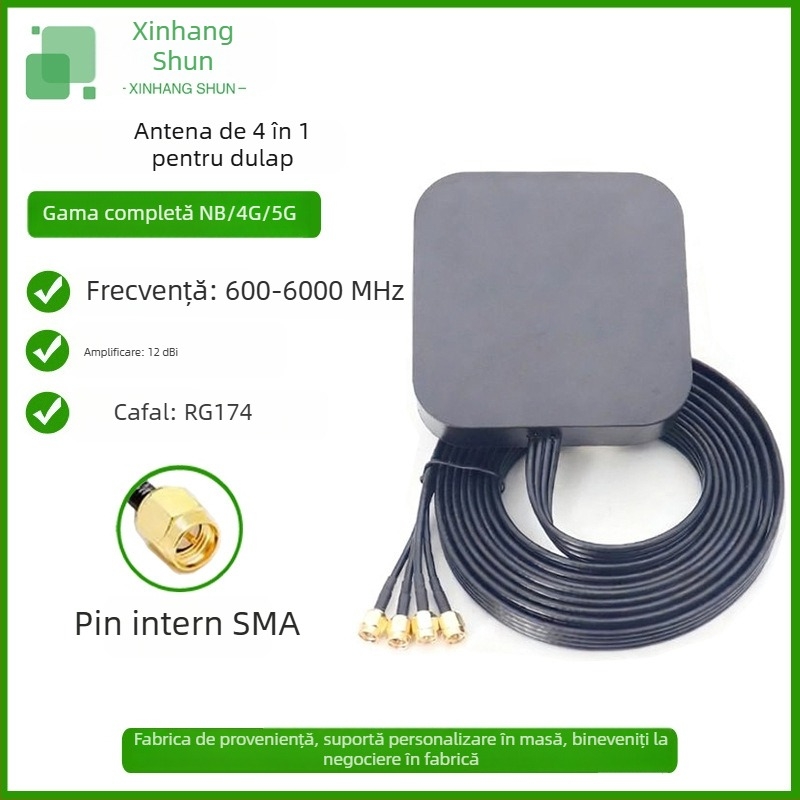 Antena de cabinet pentru module DTU/NB/3G/4G – antenă universală patru în unu, bandă completă 4G/5G