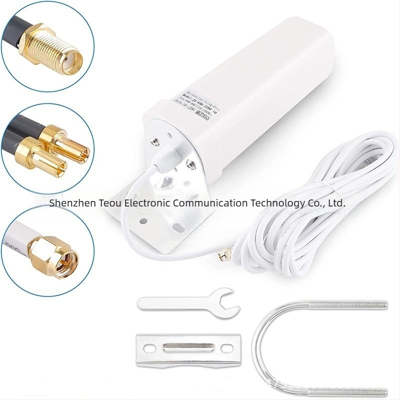 Antena Omni-direcțională exterioară, cu conectori SMA duali, 3G/4G/5G/LTE, 50 Ω, 18 dBi, SWR ≤ 1,5