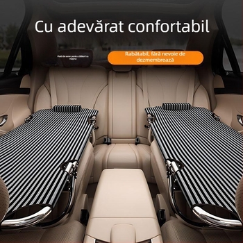 Pat de mașină universal, neinflabil, pentru bancheta din spate, pat pliabil pentru dormit în mașină (Model Hhyhe21n, țesătură Oxford)