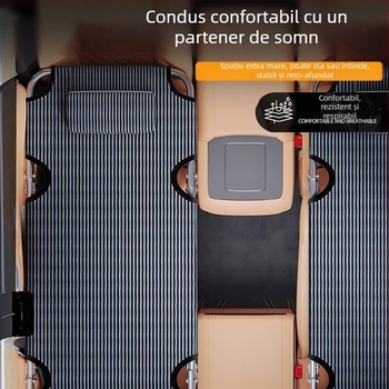 Pat de mașină universal, neinflabil, pentru bancheta din spate, pat pliabil pentru dormit în mașină (Model Hhyhe21n, țesătură Oxford)