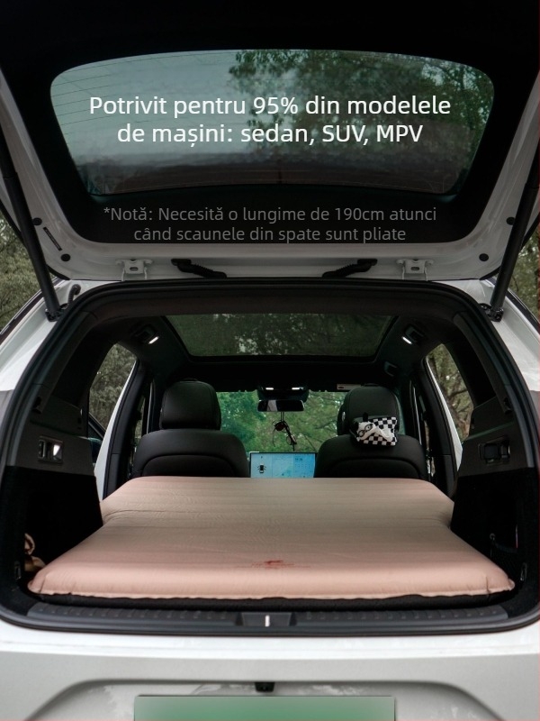 CHANODUG Saltea auto cu self-inflating pentru două persoane, pernă din spumă, Material Chun yafang, Greutate 4,5 kg