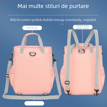 Geantă tote din pânză Oxford pentru elevi de clasa I–VI – protecție a coloanei, reducere a încărcării, design respirabil, model desen animat, unisex