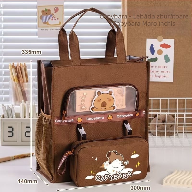 Geantă tote pentru copii – material Oxford, impermeabilă, ultra-ușoară, rezistentă la uzură, model anime