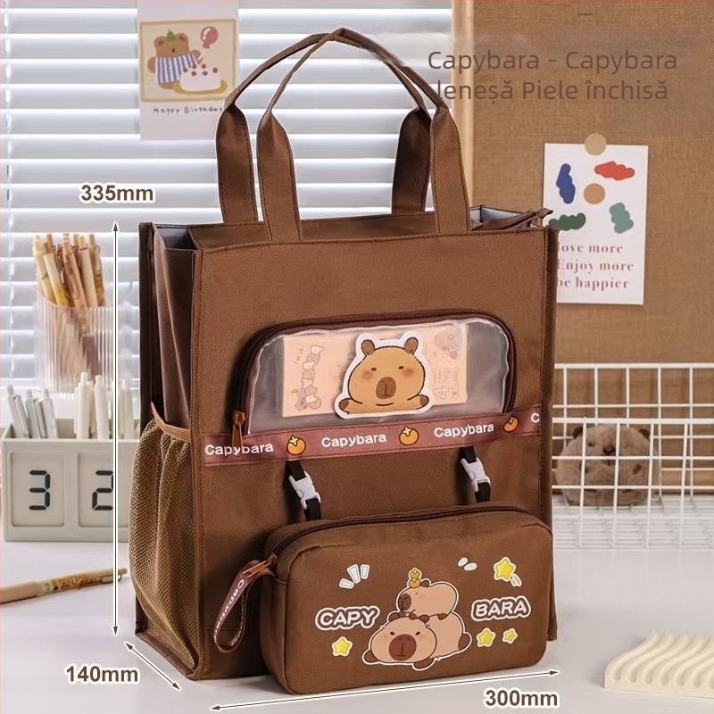 Geantă tote pentru copii – material Oxford, impermeabilă, ultra-ușoară, rezistentă la uzură, model anime