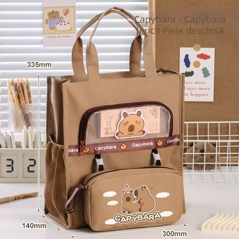 Geantă tote pentru copii – material Oxford, impermeabilă, ultra-ușoară, rezistentă la uzură, model anime