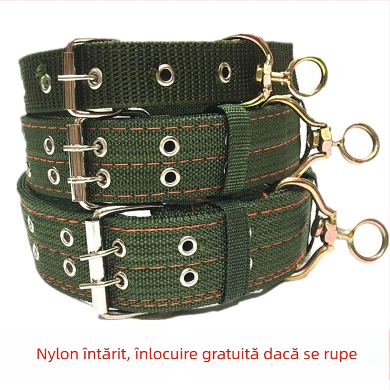 Zgardă pentru câine din nailon, model monocrom, destinație generală, pentru toate anotimpurile, stil britanic