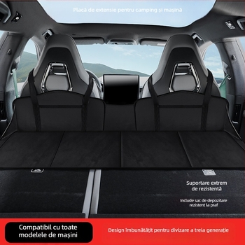 Covoraș de dormit pentru spatele SUV-ului — panou extensibil pliabil, material flocking, model 005, greutate 1,2 kg, sarcină maximă 200 kg, nu necesită umflare